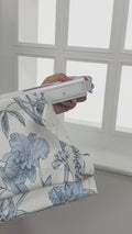 Holly Botanical Boho No-Drill Flat Fold Roman Blind Cordless