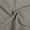 Pure Cashmere Light Grey Liz linen curtains drawn partly across the window with filtered light revealing the weave