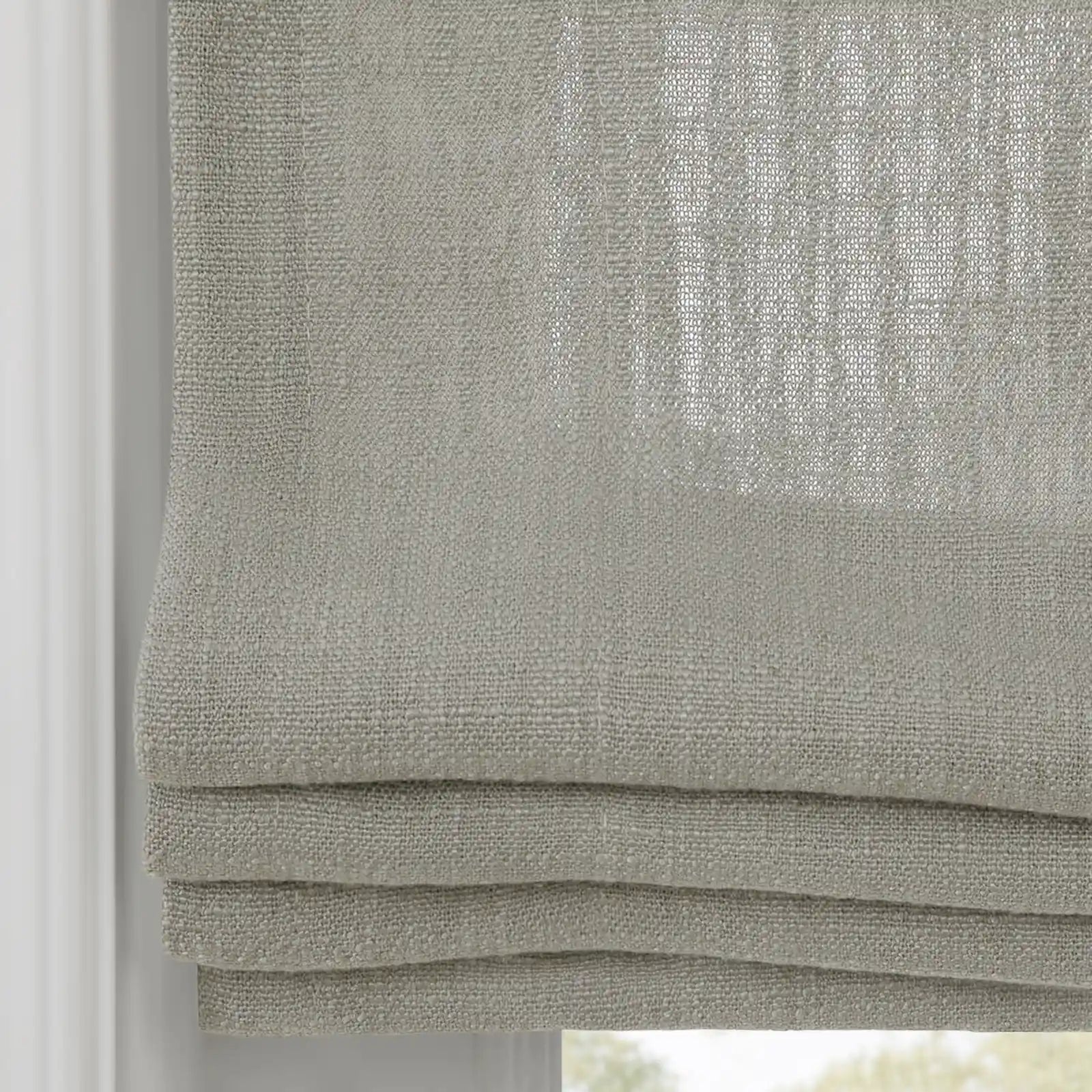 Liz Linen Flat Roman Blind Cord Lift
