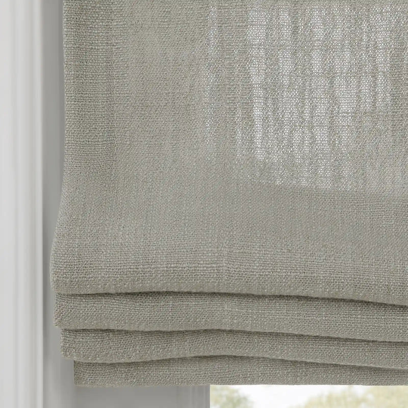Liz Linen Flat Roman Blind Cord Lift
