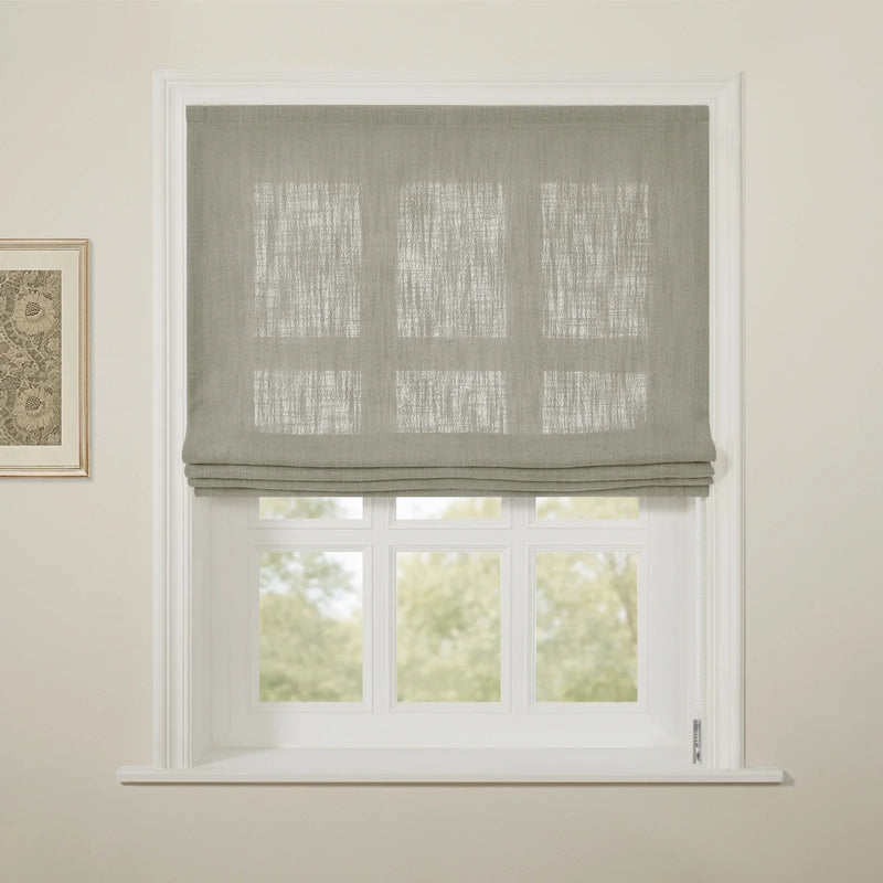 Liz Linen Flat Roman Blind Cord Lift