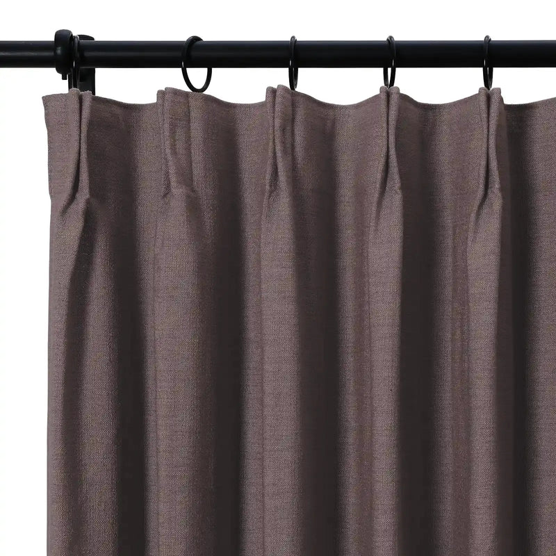 Isabella Heavyweight Cotton Curtain Pleated-?-TWOPAGES