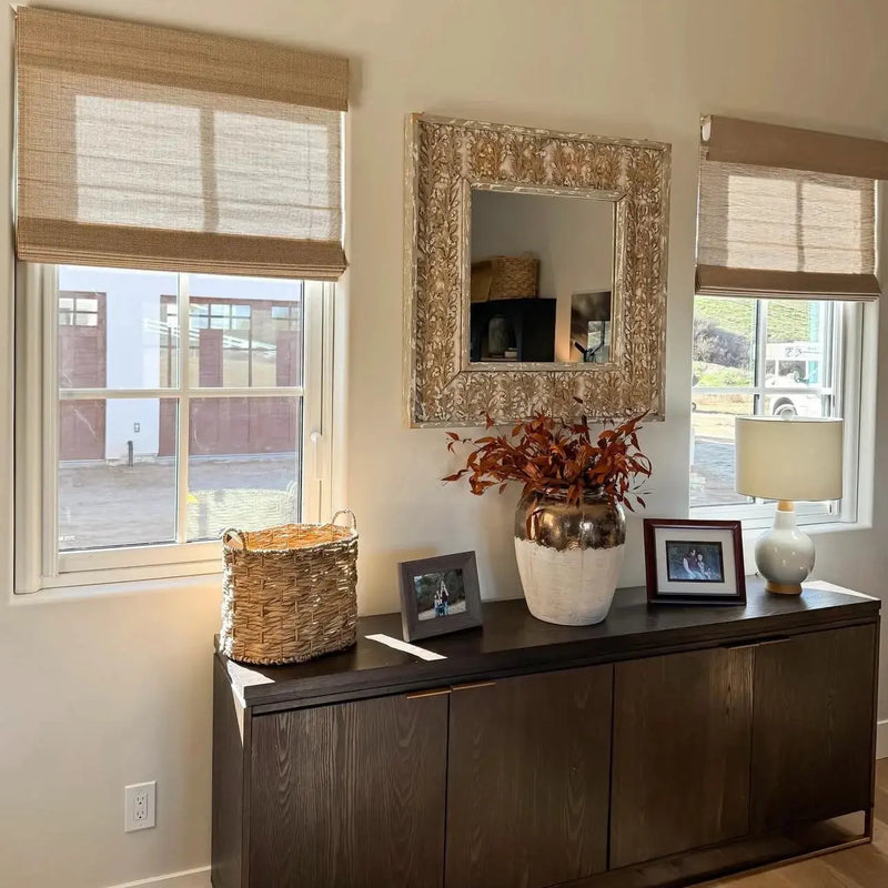 Motorized Window Woven Bamboo Blinds-?-TWOPAGES CURTAINS