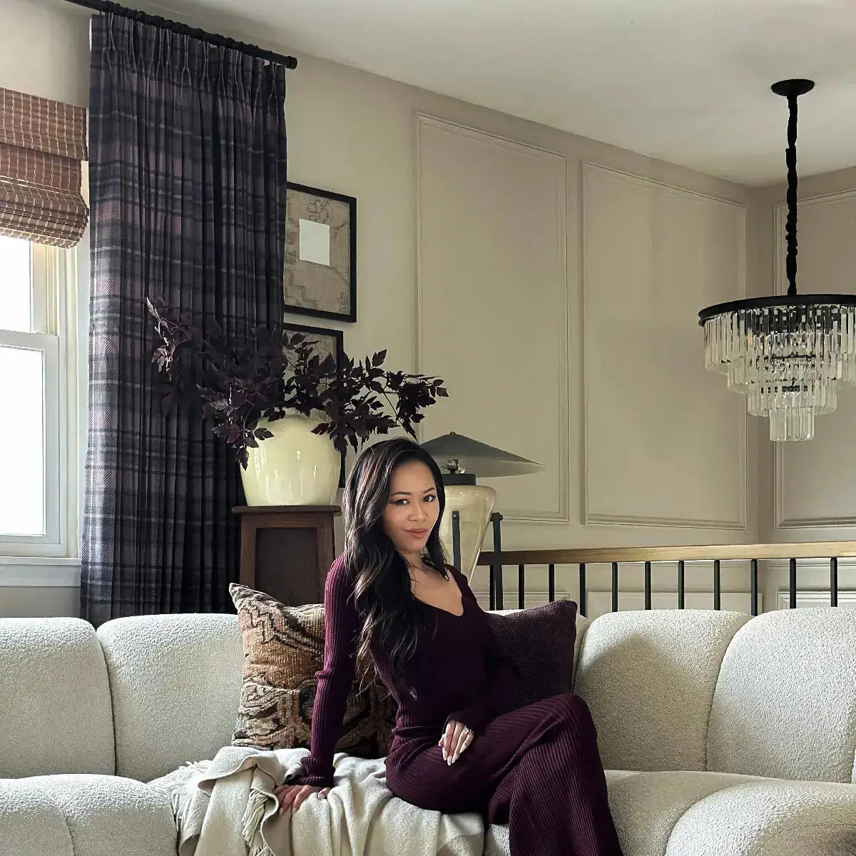 Sara Le X TWOPAGES Vintage Print fabric colour and texture sample 5