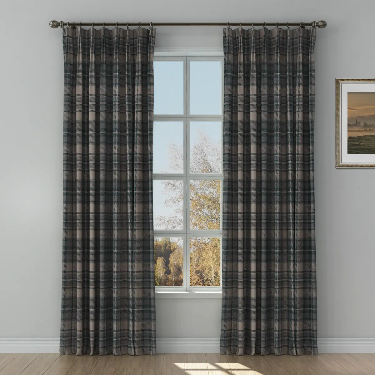 Sara Le Print Linen Drapery Pleated TWOPAGES