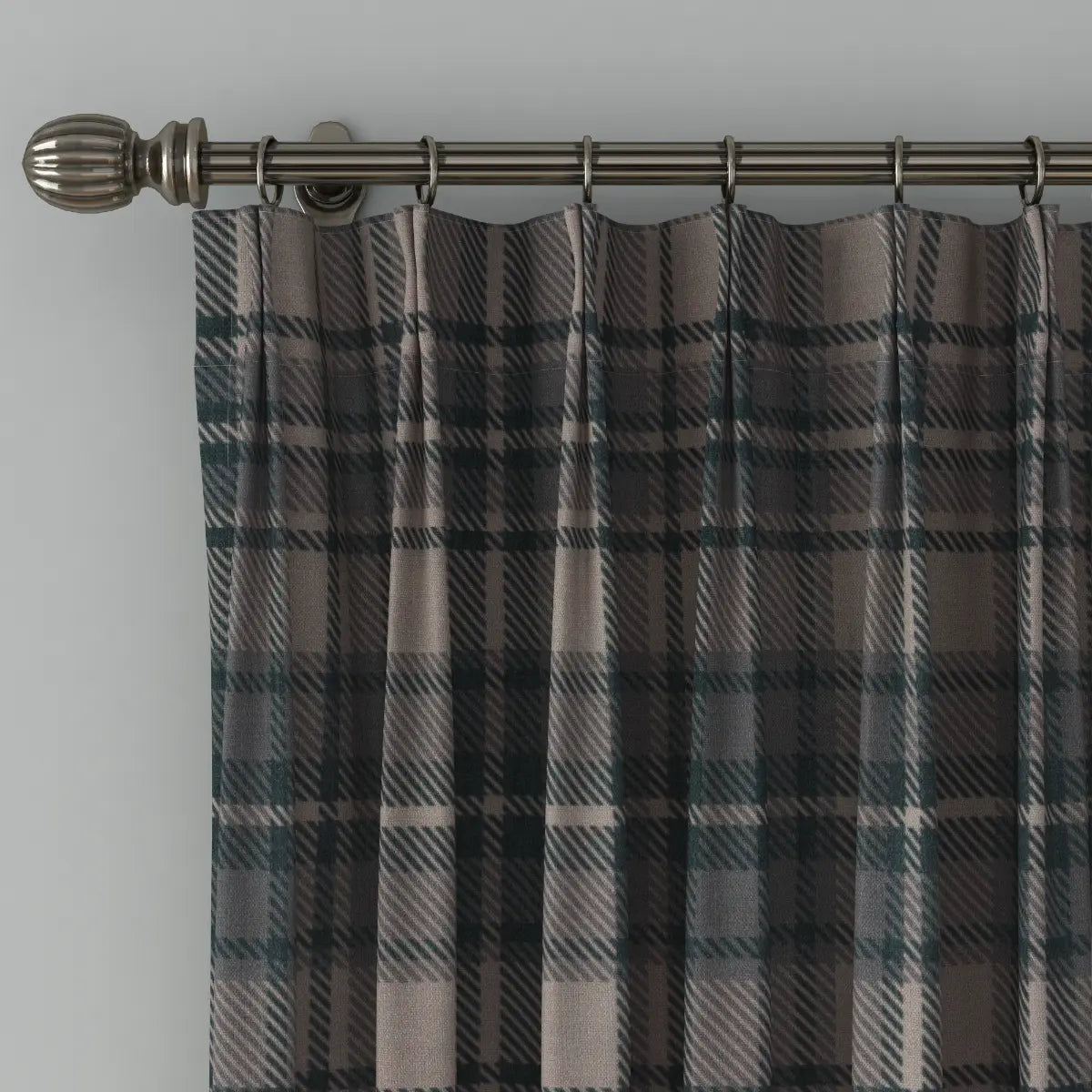 Sara Le Print Linen Cafe Curtains Pleated?-TWOPAGES
