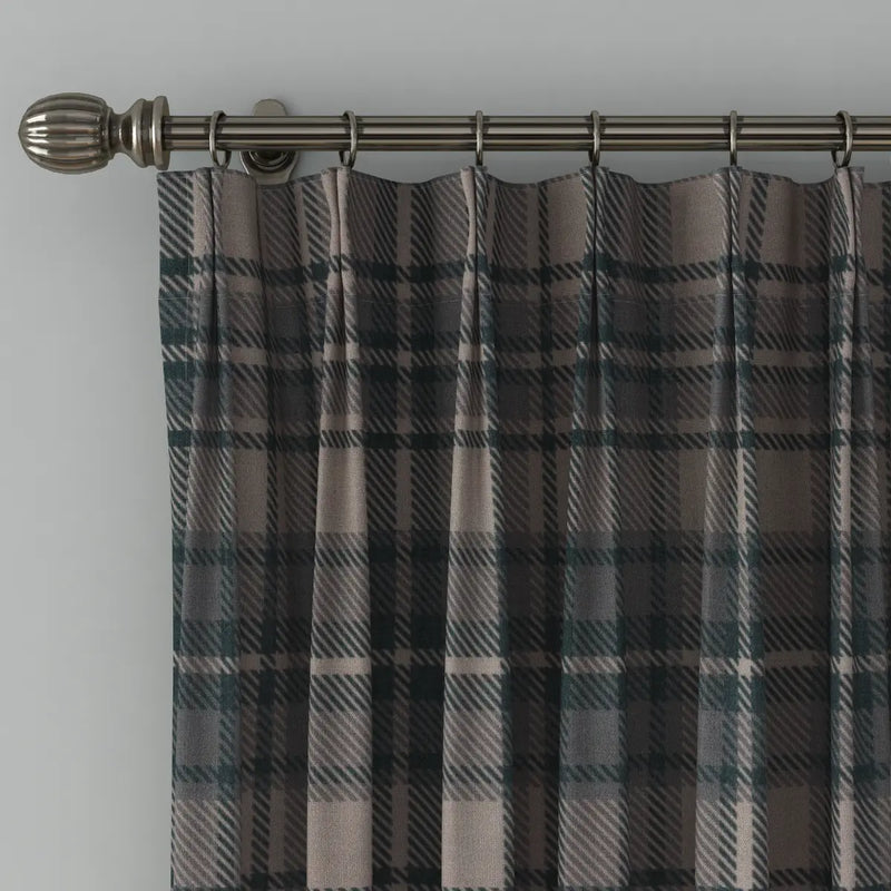 Sara Le Print Linen Cafe Curtains Pleated?-TWOPAGES