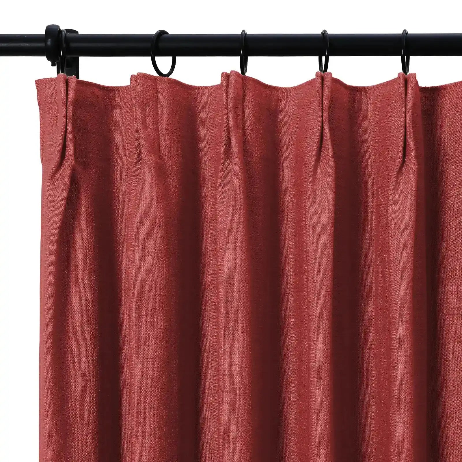 Isabella Heavyweight Cotton Curtain Pleated-?-TWOPAGES