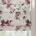 Holly Botanical Boho No-Drill Flat Fold Roman Blind Cordless