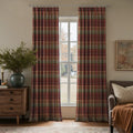 Karin Plaid Pure Wool Thermal Pleated Curtains