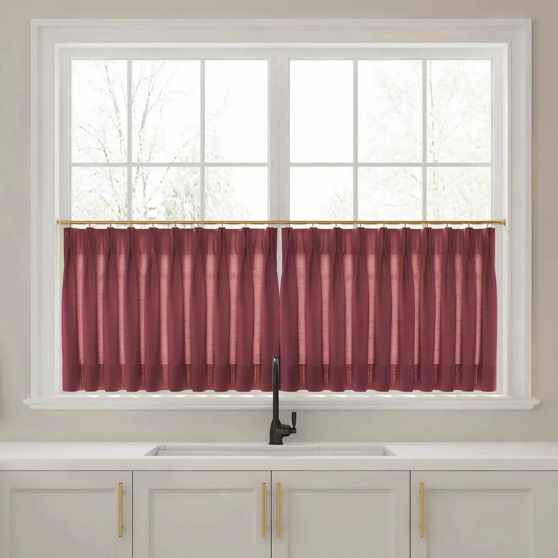 Liz Linen Pleated Cafe Curtains?-TWOPAGES