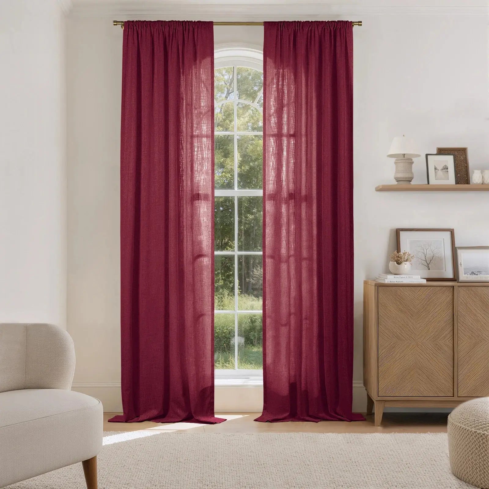 Liz Linen Drape Soft Top- -TWOPAGES