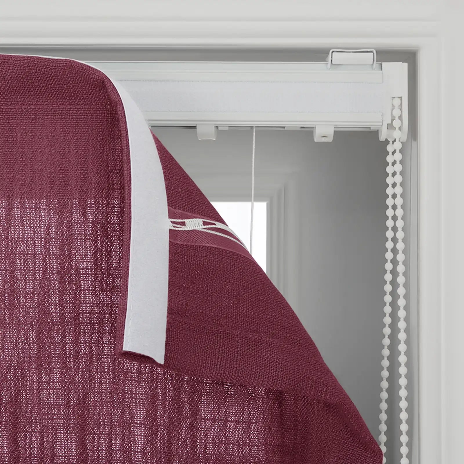 Liz Linen Flat Roman Blind Cord Lift