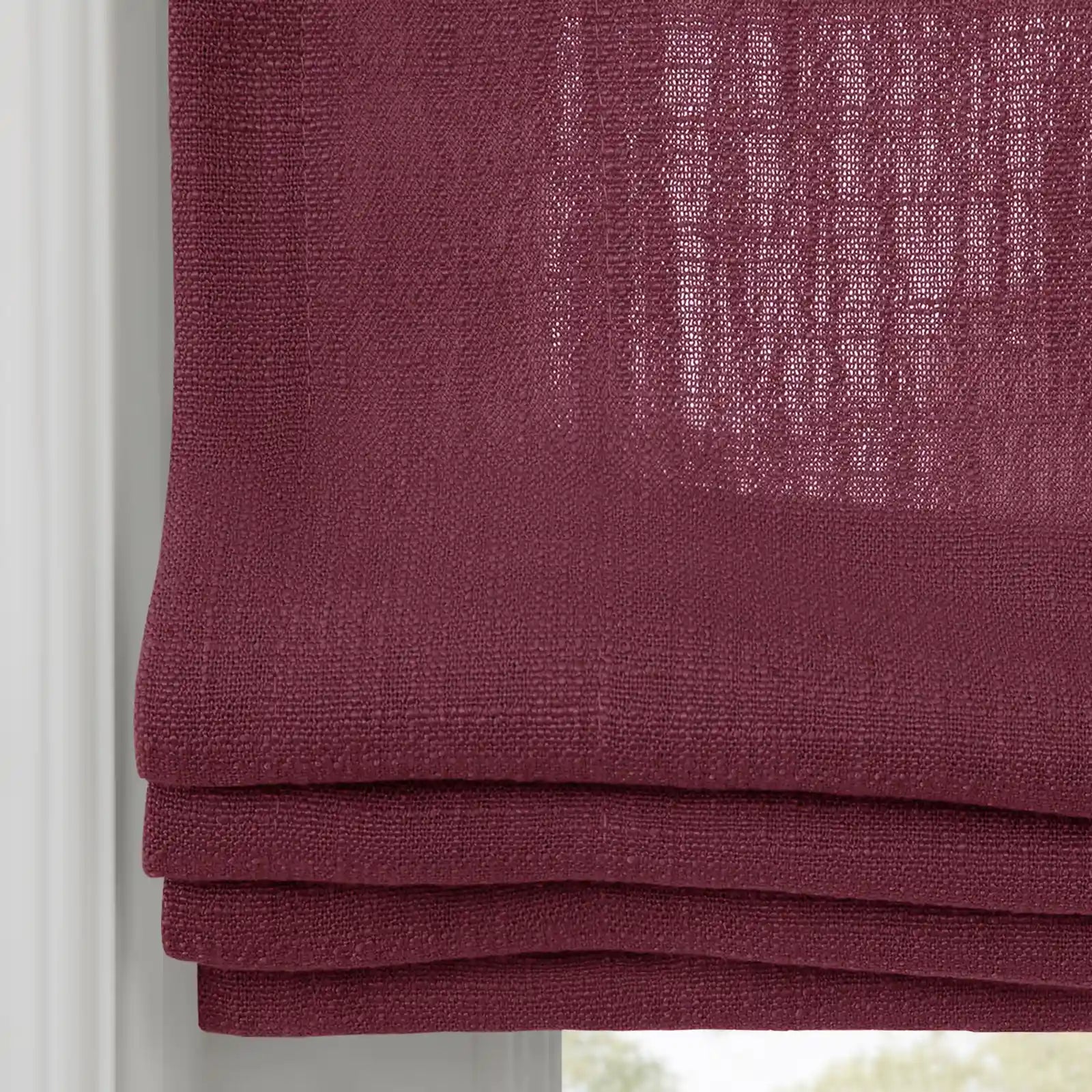 Liz Linen Flat Roman Blind Cord Lift