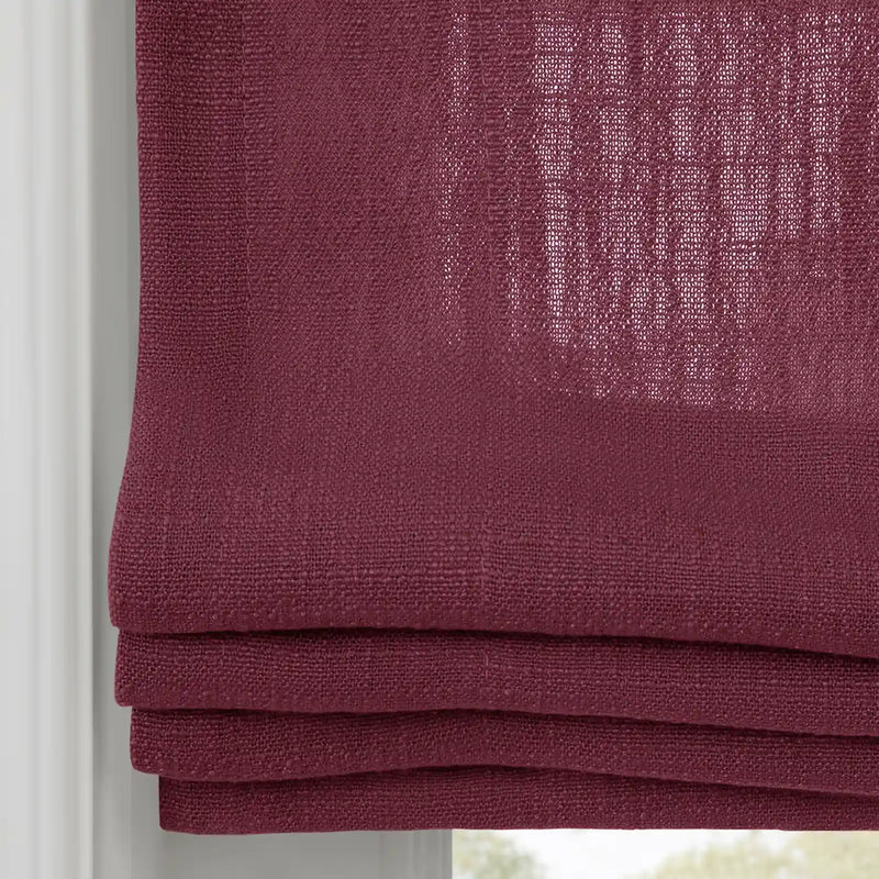 Liz Linen Flat Roman Blind Cord Lift