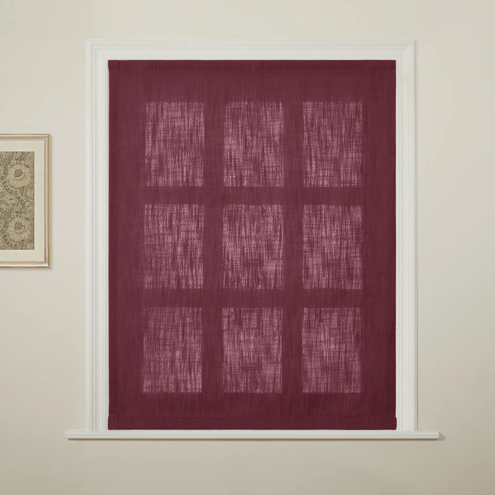 Liz Linen Flat Roman Blind Cord Lift