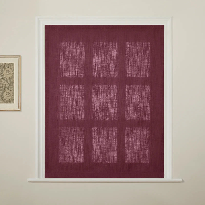 Liz Linen Flat Roman Blind Cord Lift