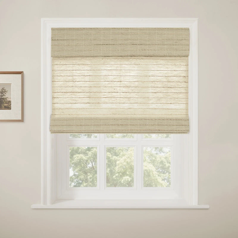 Rae Natural Ramie Jute Woven Wood Shades - Series W