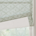 Holly Botanical Boho No-Drill Flat Fold Roman Blind Cordless