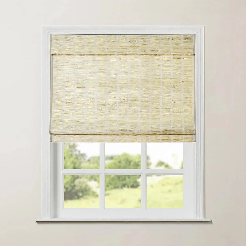 Rae Natural Ramie Jute Woven Wood Blinds - Series M?-TWOPAGES CURTAINS