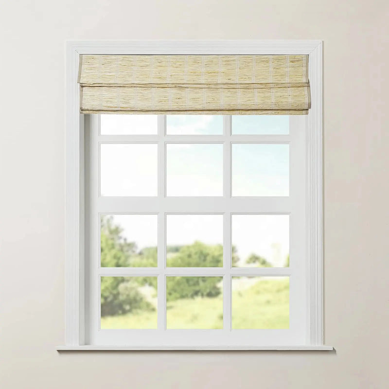 Rae Natural Ramie Jute Woven Wood Blinds - Series M?-TWOPAGES CURTAINS