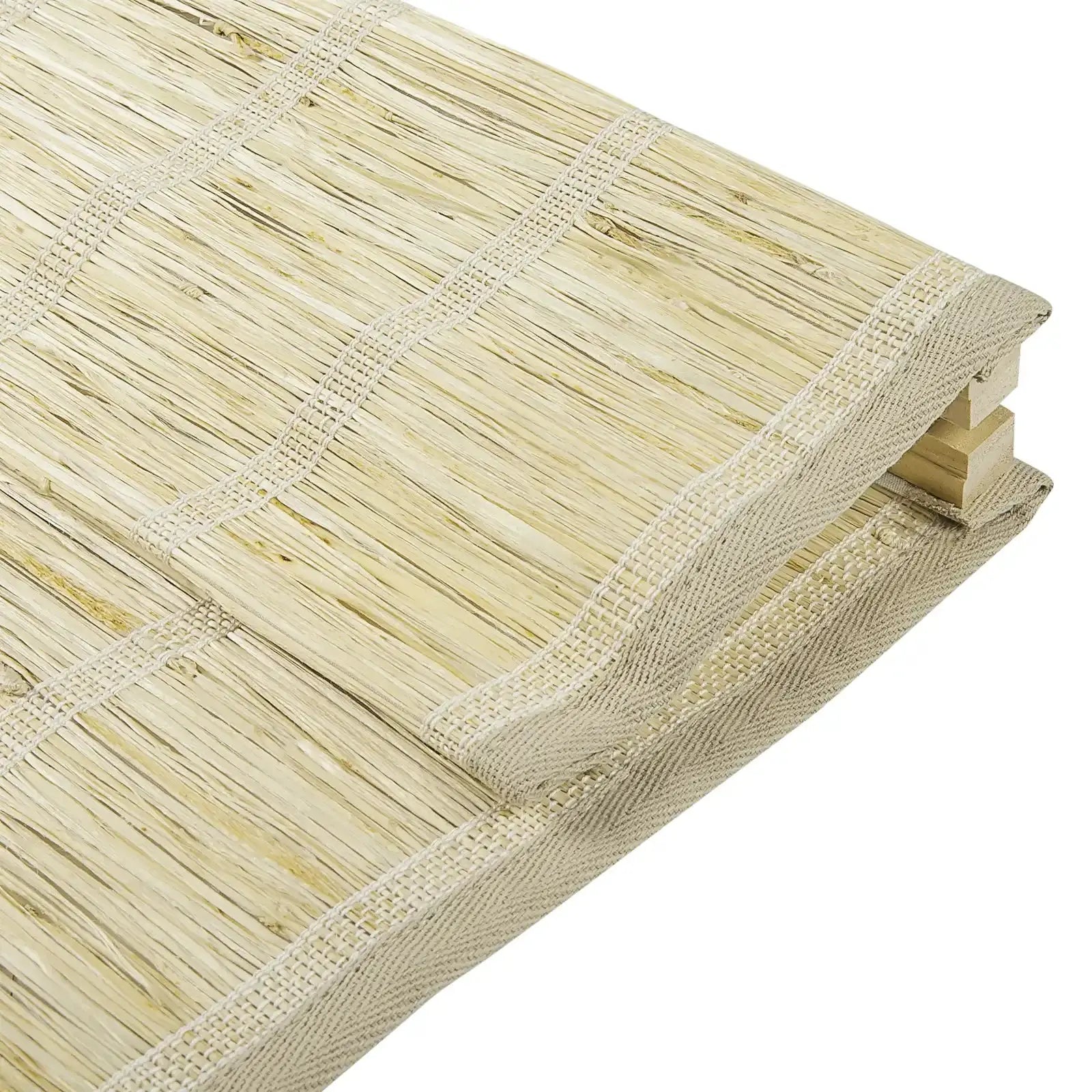 Rae Natural Ramie Jute Woven Wood Blinds - Series M-?-TWOPAGES CURTAINS