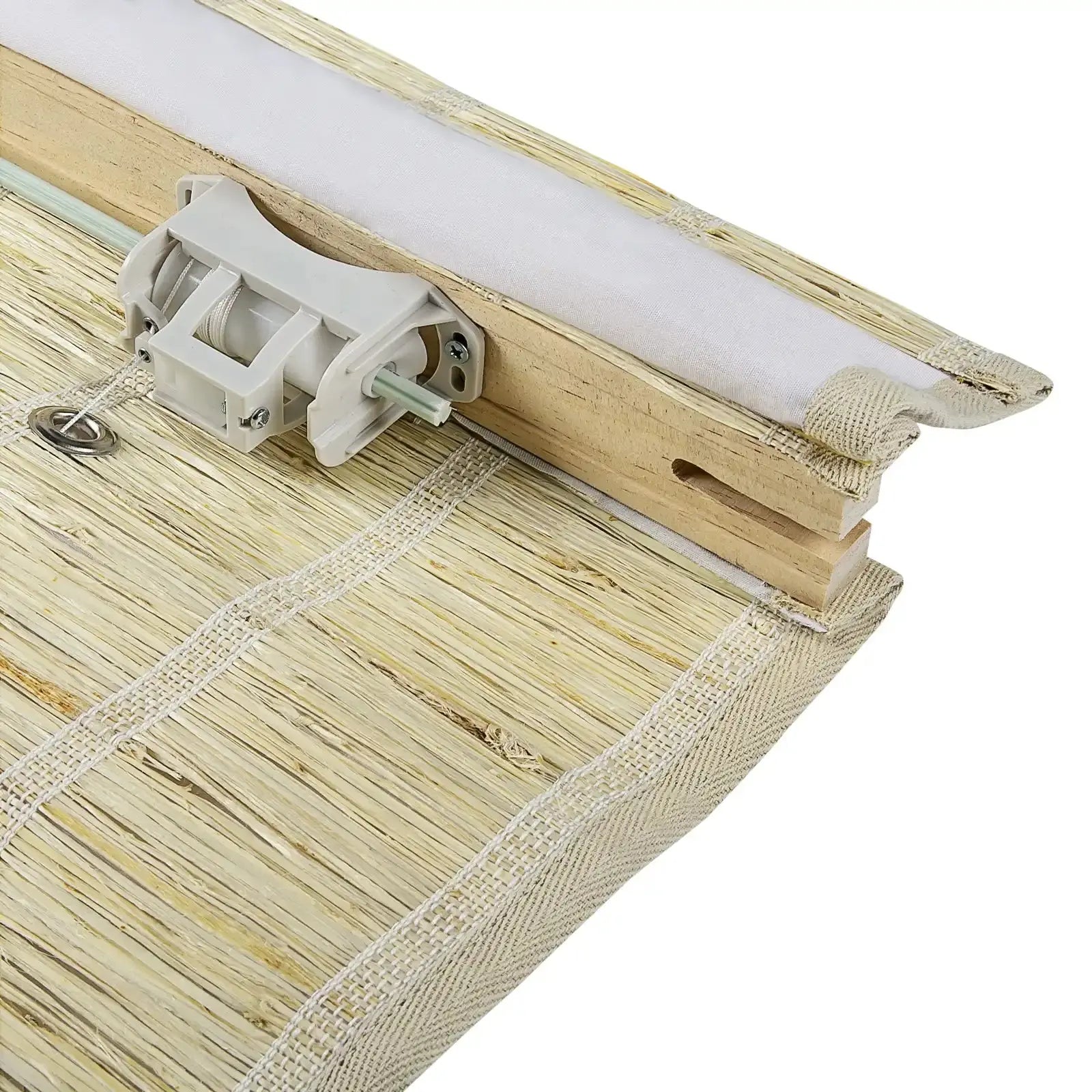 Rae Natural Ramie Jute Woven Wood Blinds - Series M-?-TWOPAGES CURTAINS