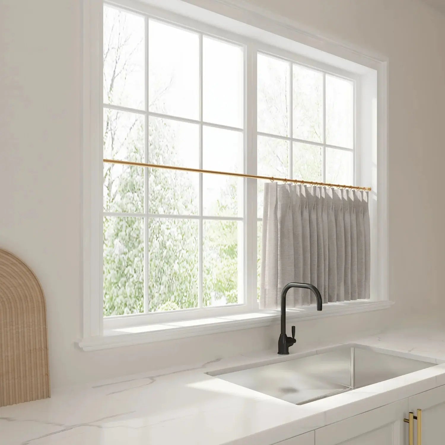 Liz Linen Pleated Cafe Curtains?-TWOPAGES
