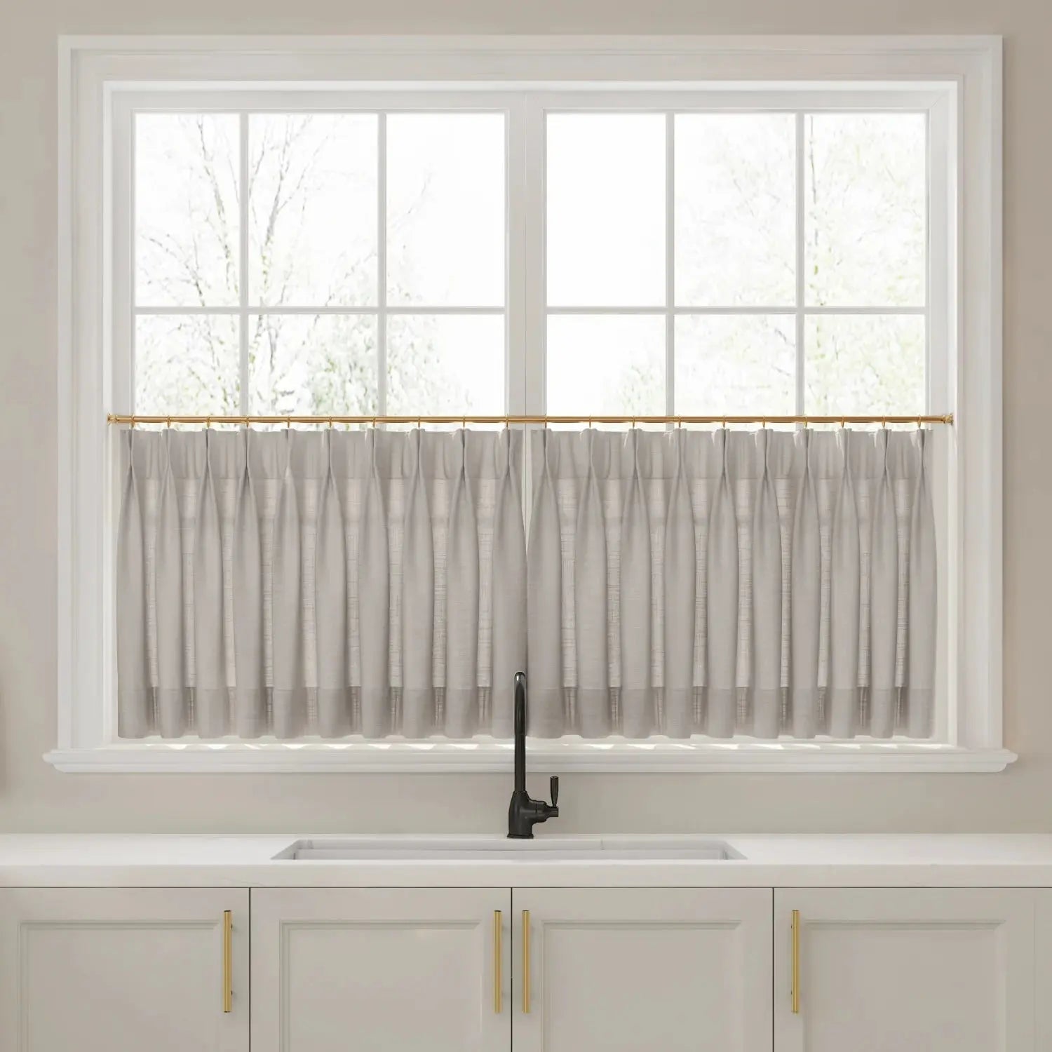 Liz Linen Pleated Cafe Curtains?-TWOPAGES