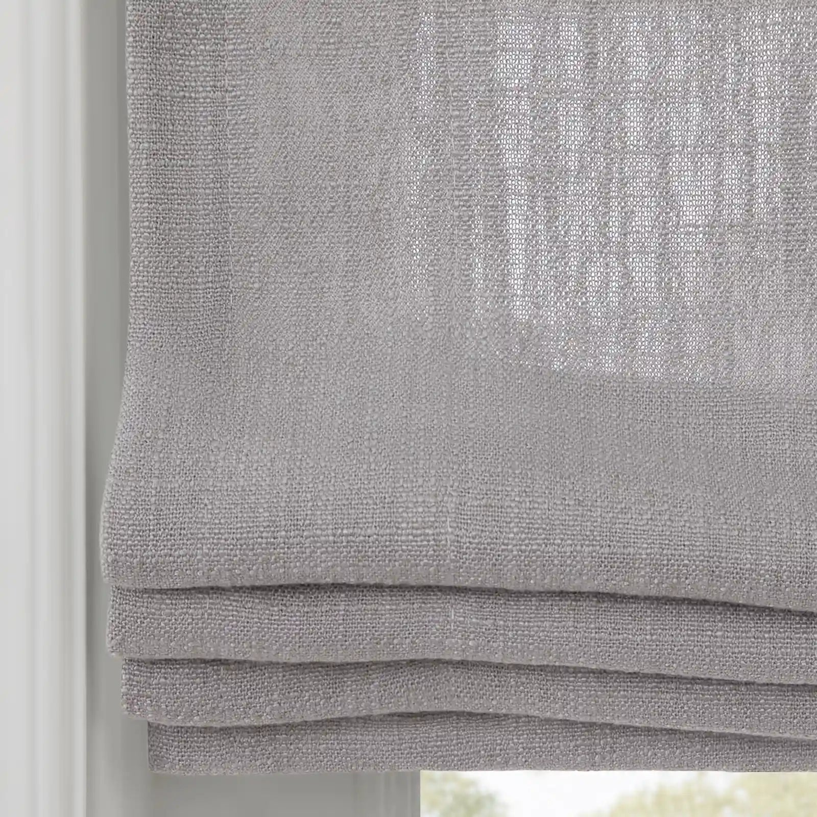 Liz Linen Flat Roman Blind Cord Lift