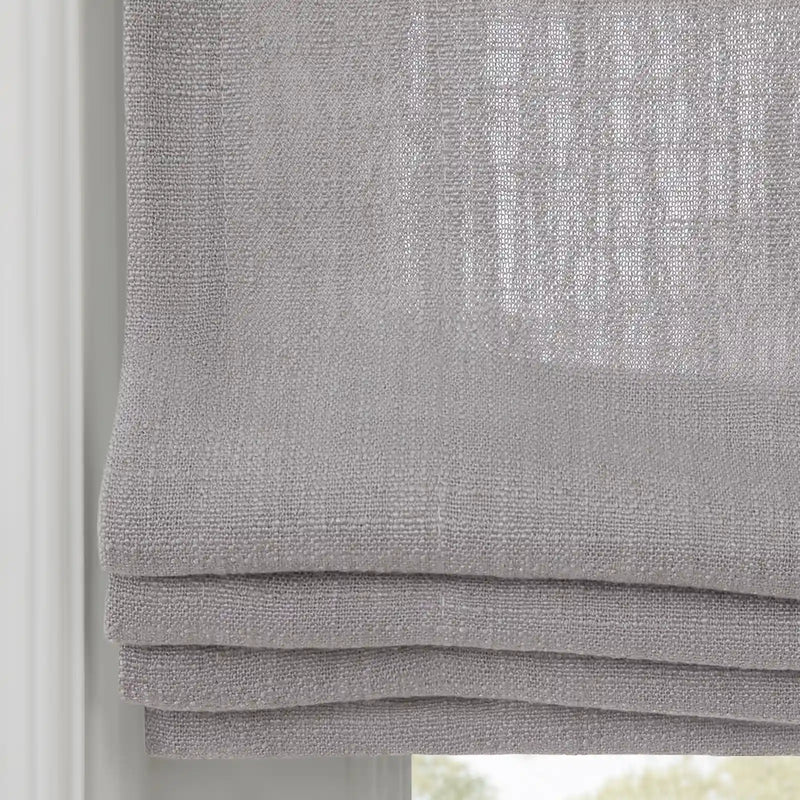 Liz Linen Flat Roman Blind Cord Lift