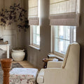 Jawara Linen Cotton Roman Shade Cordless TWOPAGES