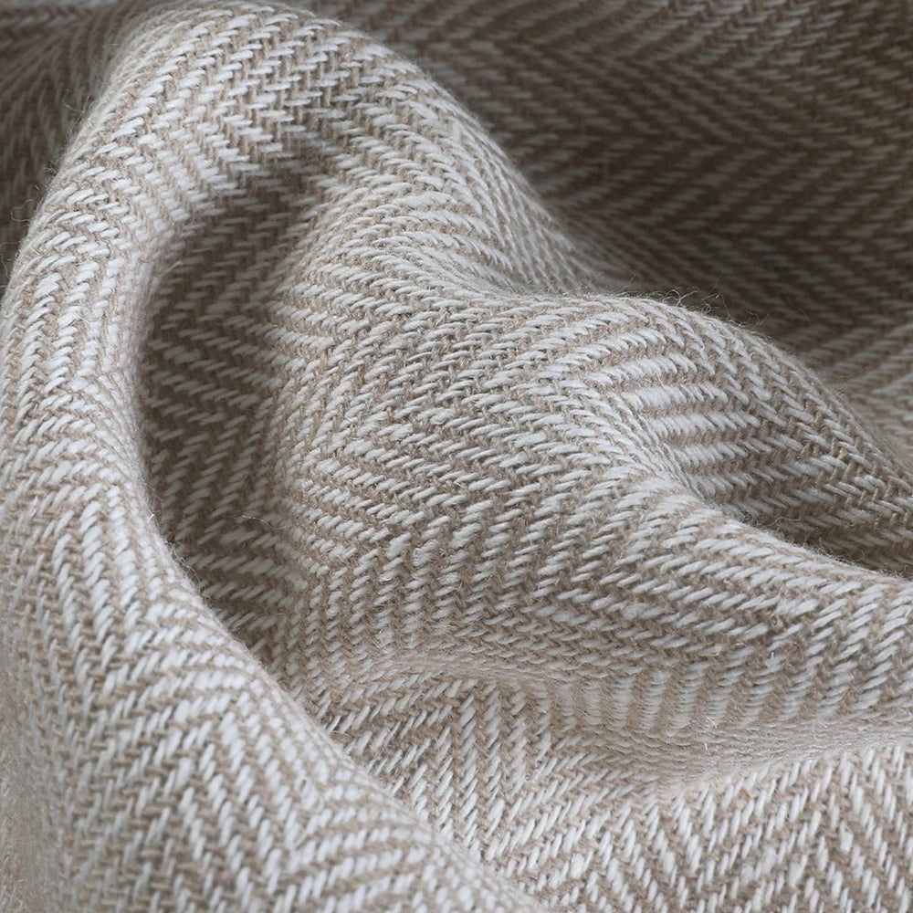Ron Linen Herringbone Custom Curtain Pleated?-TWOPAGES