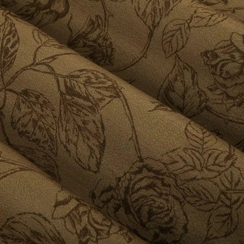 Sara Le x TWOPAGES Vintage Printed Linen Pleated Curtains