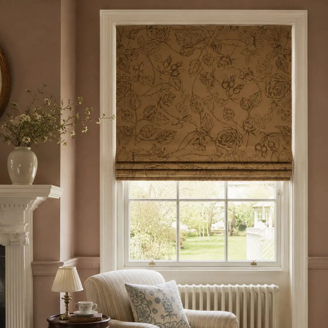 Sara Le x TWOPAGES Printed Linen Roman Blind Cordless