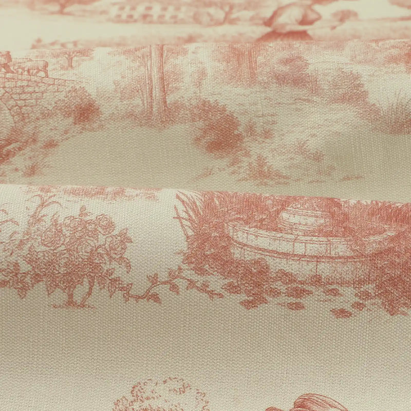 MS. MAVERICK MUSE x TWOPAGES Pastoral Printed Linen Cotton Pleated Curtains