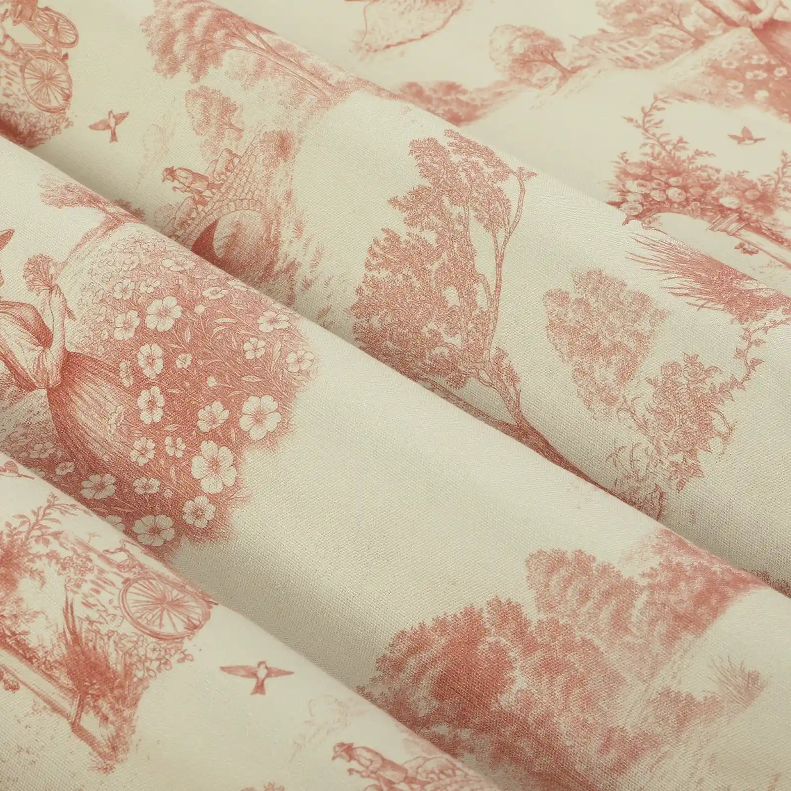 MS. MAVERICK MUSE x TWOPAGES Pastoral Printed Linen Cotton Pleated Curtains