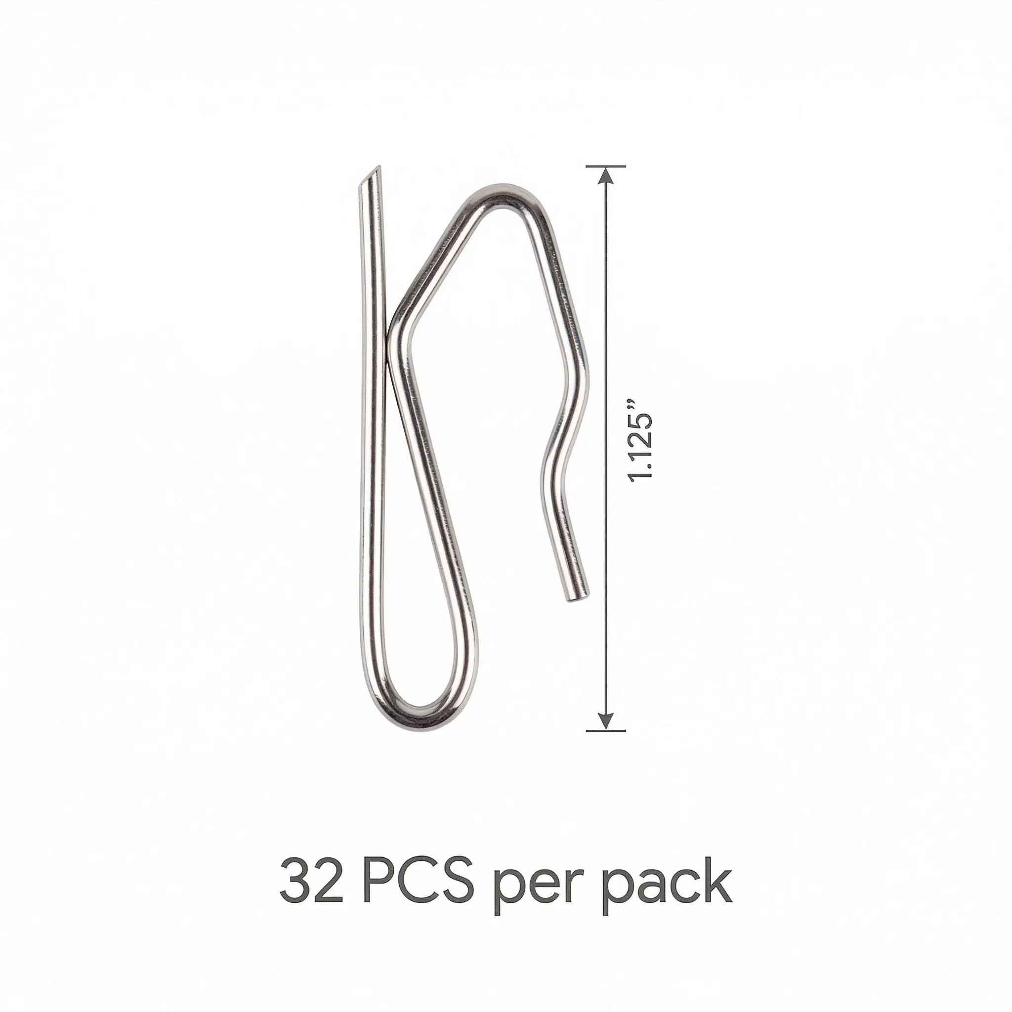 S-Shaped Metal Pin Hooks (Pack of 32)?-TWOPAGES