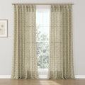 Sabrina Ramkhelawan Canyon Grove Cotton Print Drapery Pleated-?-TWOPAGES CURTAINS