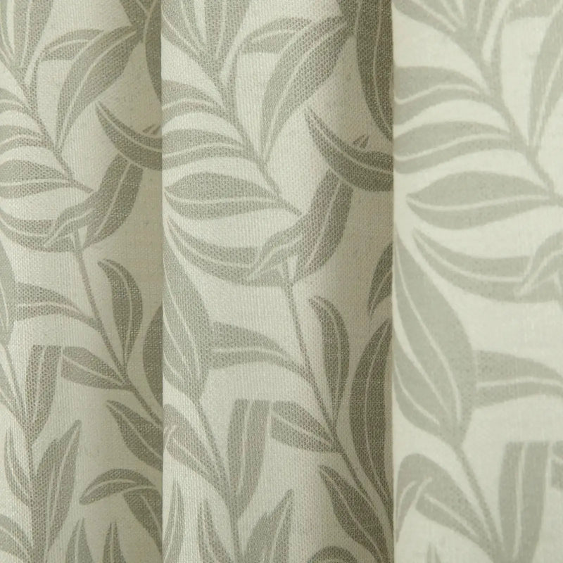Leah Berin Garden Botanical Cotton Print Drapery Pleated- -TWOPAGES