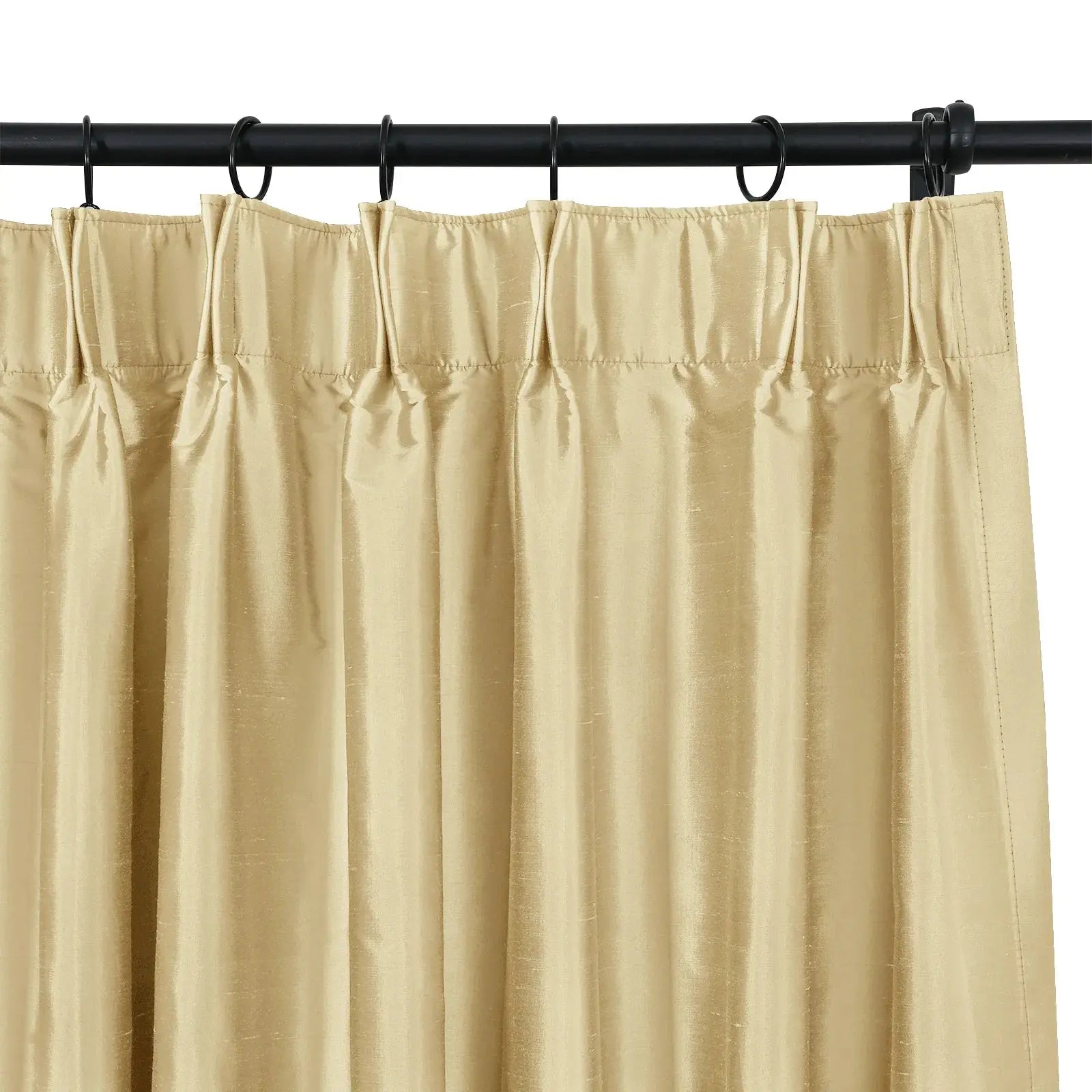 Selman Dupioni Silk Curtain Pleated?-TWOPAGES