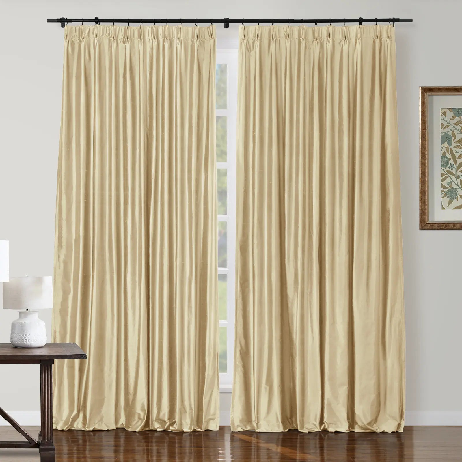 Selman Dupioni Silk Curtain Pleated TWOPAGES