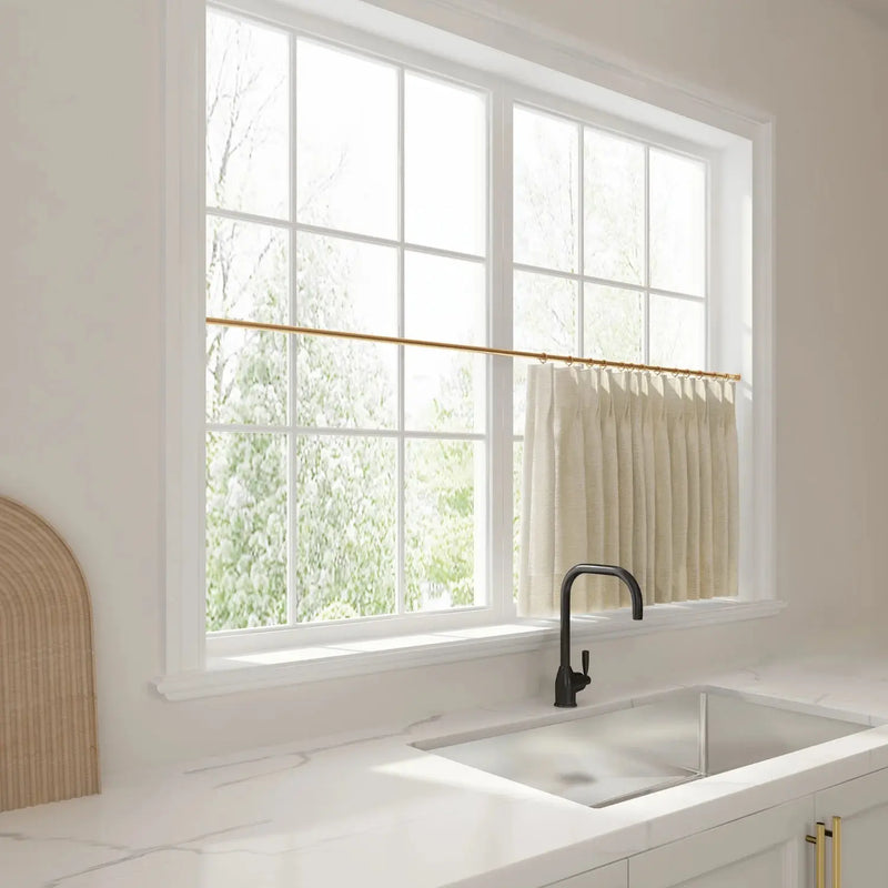 Liz Linen Pleated Cafe Curtains?-TWOPAGES