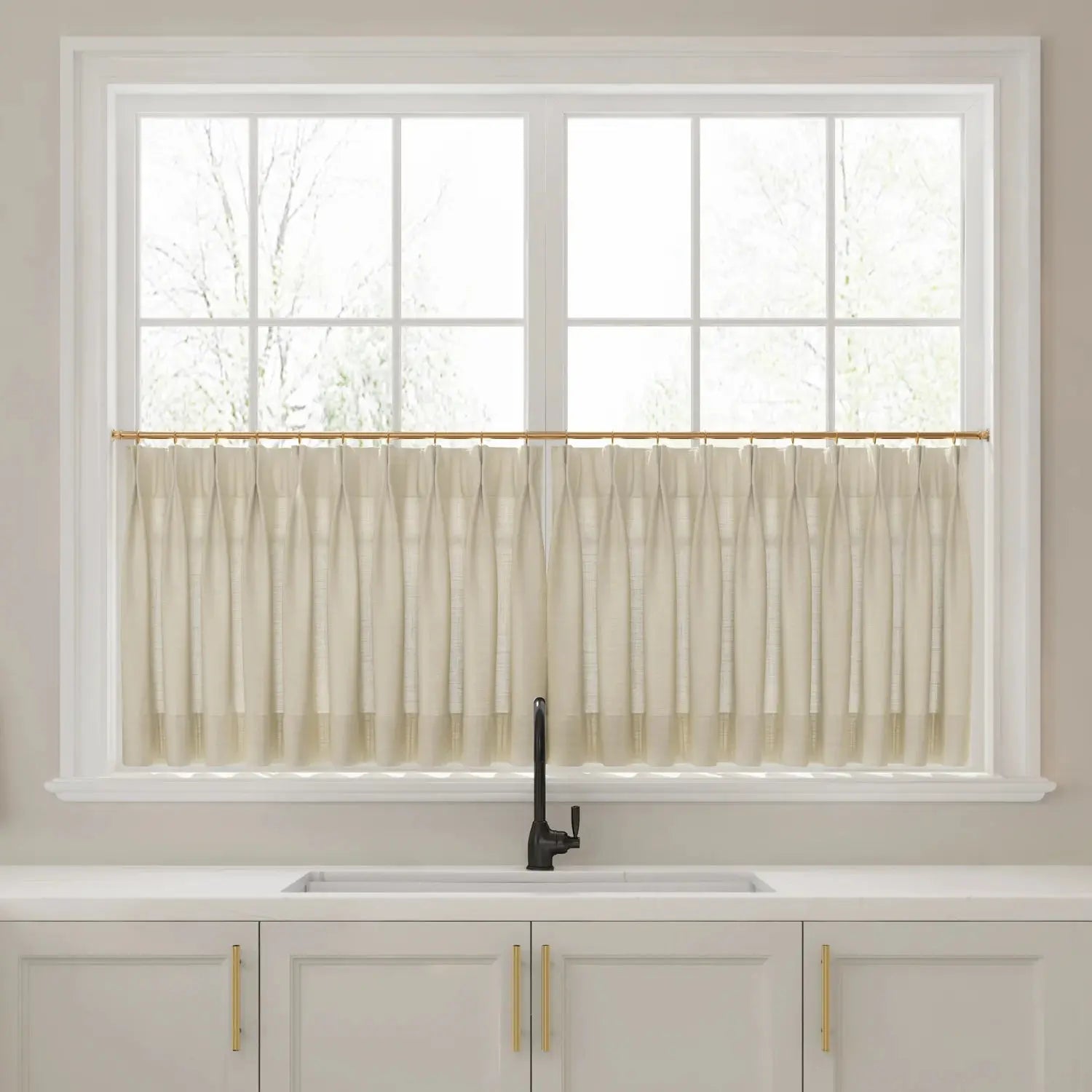 Liz Linen Pleated Cafe Curtains?-TWOPAGES