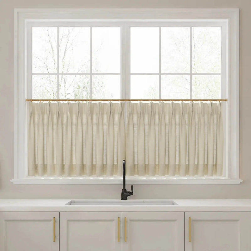 Liz Linen Pleated Cafe Curtains?-TWOPAGES