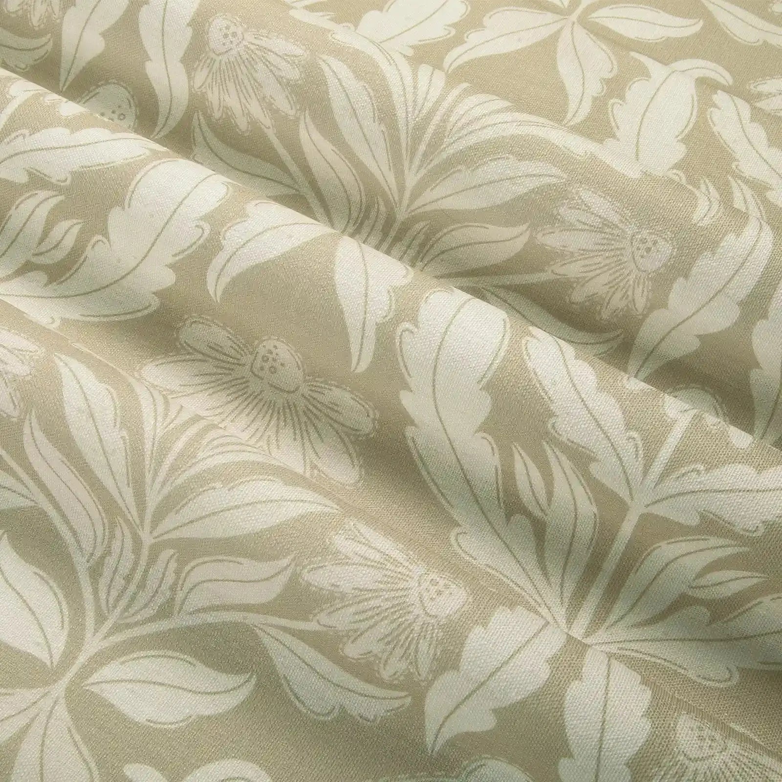 Leah Berin Garden Botanical Cotton Print Drapery Pleated- -TWOPAGES