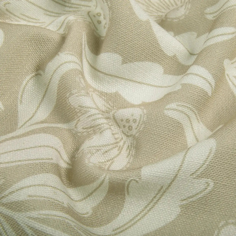 Leah Berin Garden Botanical Cotton Print Drapery Pleated- -TWOPAGES