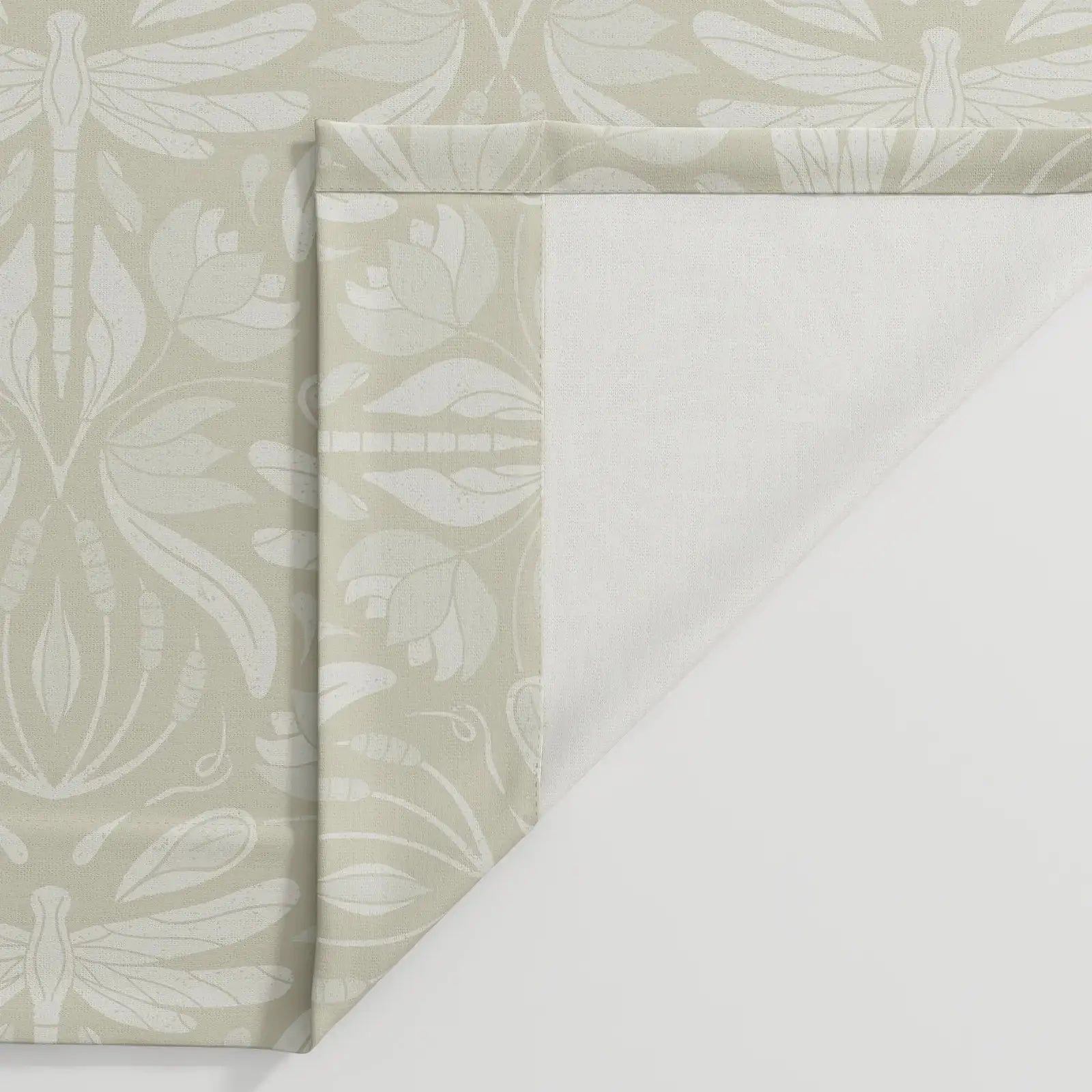 Kate Frost Pattern Cotton Drapery Pleated- -TWOPAGES