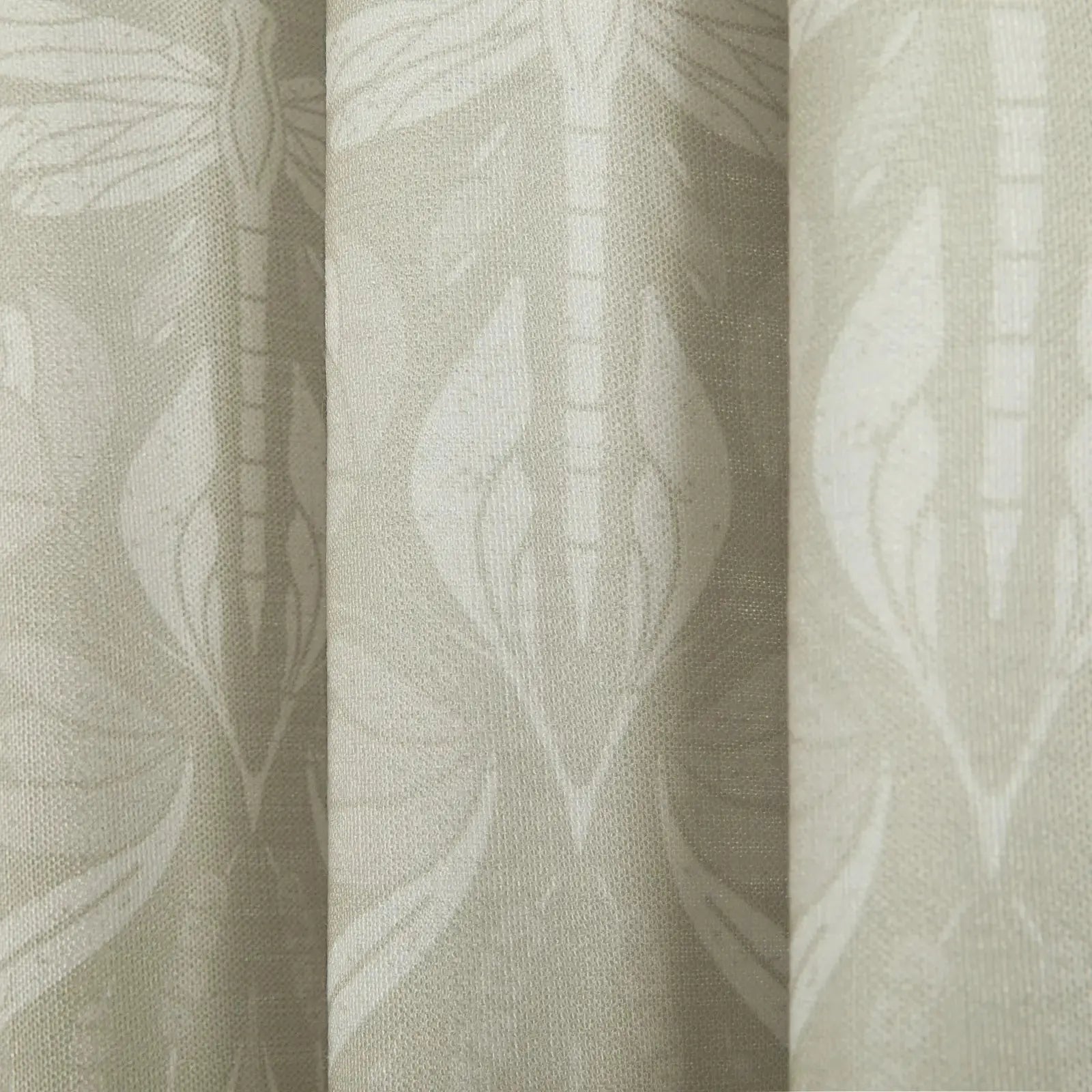Kate Frost Pattern Cotton Drapery Pleated- -TWOPAGES