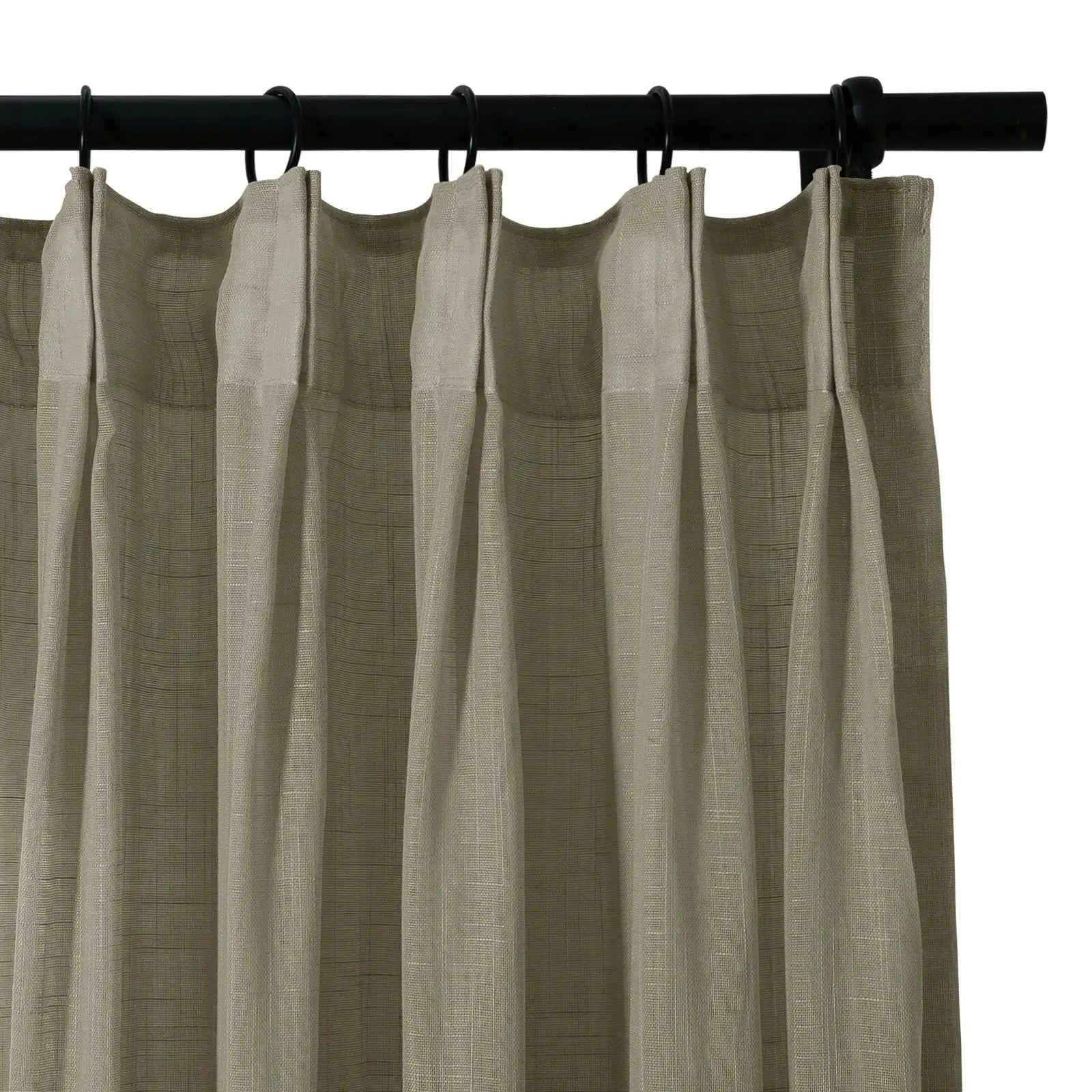 Flynn Airy Lightweight Sheer Curtain Pleated?-TWOPAGES